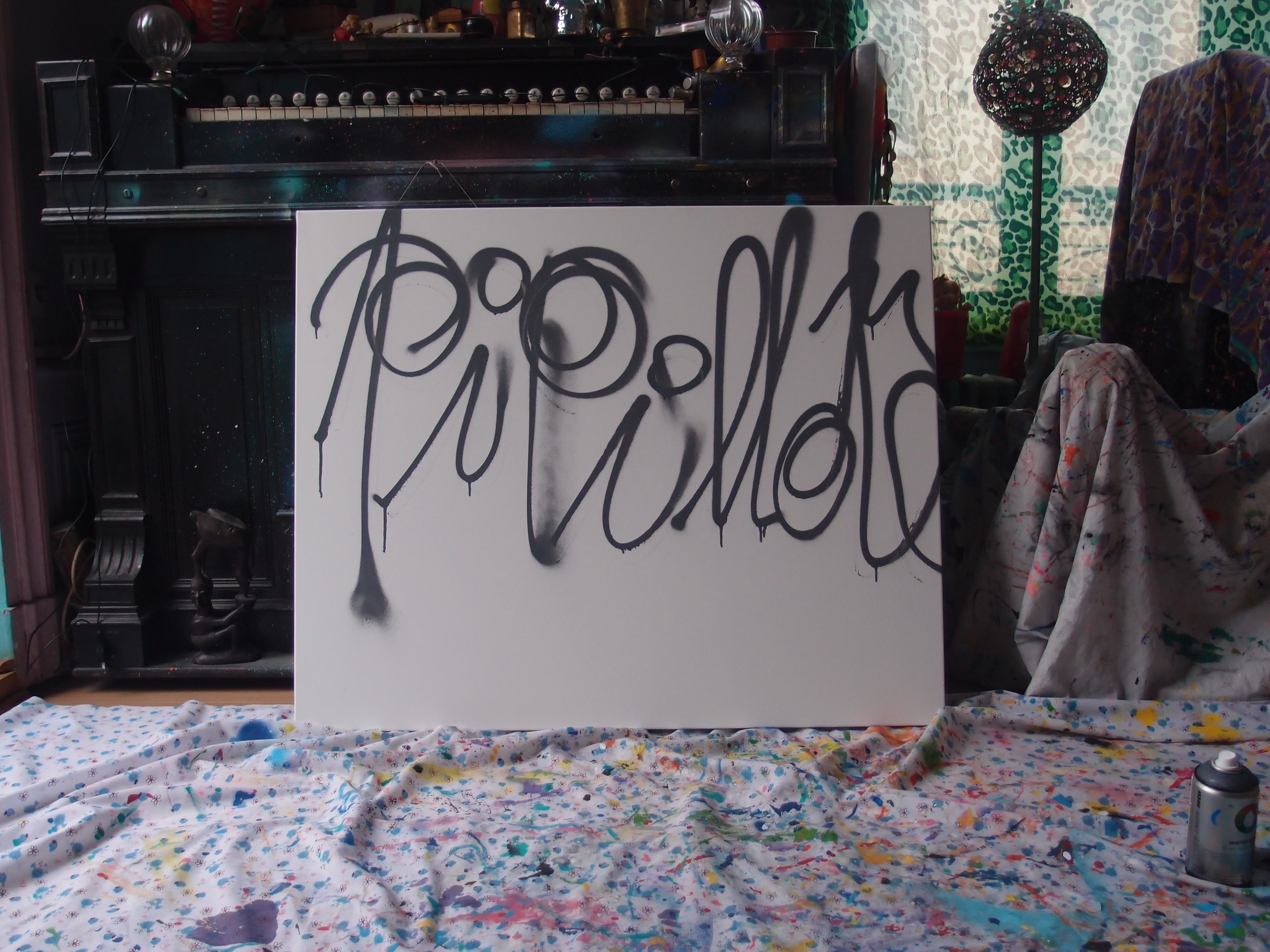 Pipillotte - 100x81cm peinture bombe aerosol graffiti - Dimension Fantasmic